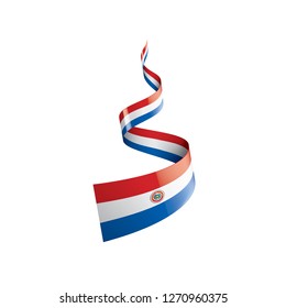 Paraguay flag, vector illustration on a white background