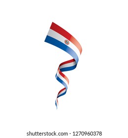 Paraguay flag, vector illustration on a white background