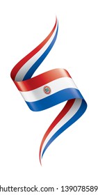 Paraguay flag, vector illustration on a white background