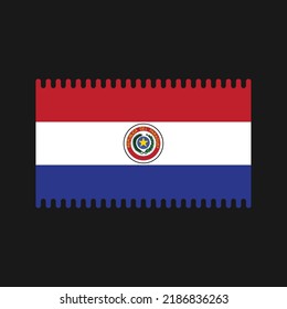 Paraguay Flag Vektor. Nationalflagge