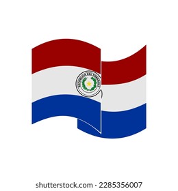 Paraguay flags icon set, Paraguay independence day icon set vector sign symbol