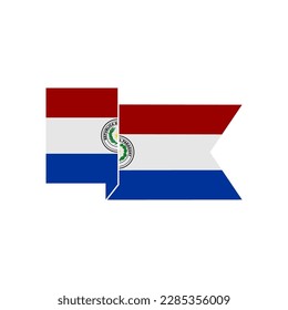 Indicadores de Paraguay conjunto de iconos, Día de la Independencia de Paraguay conjunto de iconos símbolo de vector