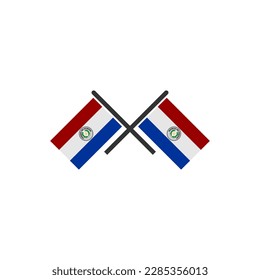 Indicadores de Paraguay conjunto de iconos, Día de la Independencia de Paraguay conjunto de iconos símbolo de vector