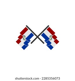 Paraguay flags icon set, Paraguay independence day icon set vector sign symbol