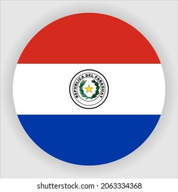 Icono de país plano de Paraguay