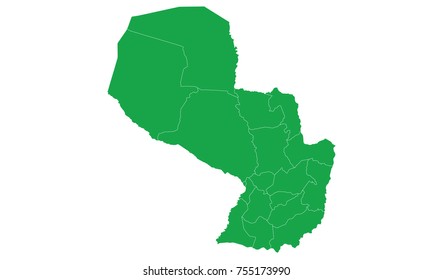 Paraguay green map