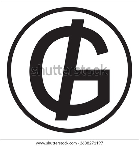 Paraguay Guarani currency symbol design
