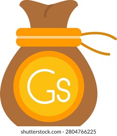Paraguay Guarani Flat Style Icon Design