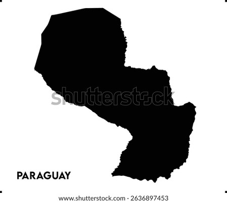 Paraguay icon vector design, Paraguay Logo design, Paraguay unique charm and natural wonders, Use it in your marketing materials, travel guides, digital projects, Paraguay logo vector, geography map