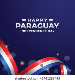 Paraguay Independence day design illustration collection