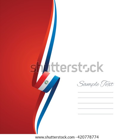 Paraguay left side brochure cover vector