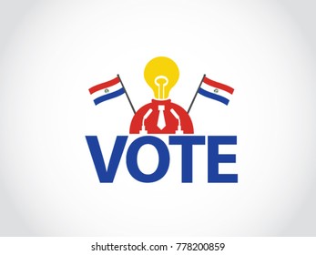 Paraguay Podium Lack Of Idea Politician Speech Election