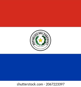 Paraguay Square Country Flag Icon