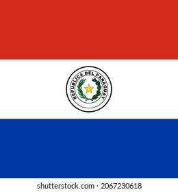 Paraguay Square Country Flag Icon