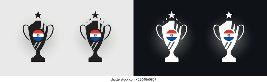 Paraguay Pokal Cup-Meister der Pokal-Pokale, Vektorgrafik