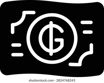 Paraguayan Guarani icons set in Solid design. Including paraguay, guarani, banknote, money, currency, cash, finance, banking icon and more. Outline icons collection.