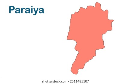 Mapa da subdivisão de Paraiya, Distrito de Gaya, Estado de Bihar, República da Índia, Governo de Bihar, Território indiano, Índia Oriental, política, aldeia, turismo