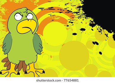 parakeet cartoon background in vector format