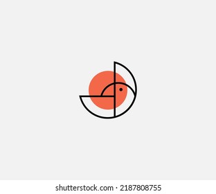 Esquema del diseño del logotipo Parakeet