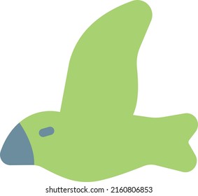 parakeet Vector illustration on a transparent background. Premium quality symmbols. Line Color vector icons for concept and graphic design. 