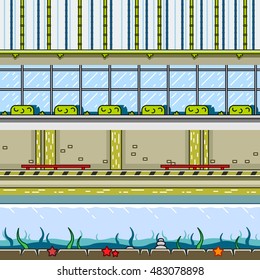 Parallax backgrounds for video games set 26