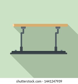 Parallel bars icon. Flat illustration of parallel bars vector icon for web design