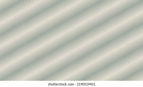 Parallel Hatching Wavy Ripple Lines Halftone Pattern Abstract Vector Angled Striped Pale Green Texture Isolated On Light Background. Half Tone Art Tilted Etching Strokes Neutral Graphic Wallpaper