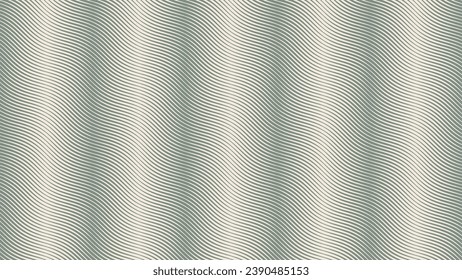 Parallel Hatching Wavy Ripple Lines Halftone Pattern Abstract Vector Angled Striped Pale Green Texture Isolated On Light Background. Half Tone Art Tilted Etching Strokes Neutral Graphic Wallpaper