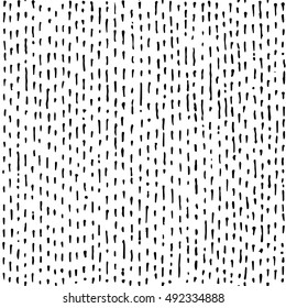 Parallel ink hatching. Hand drawn vector seamless pattern.