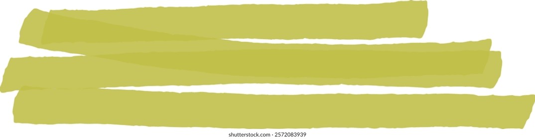 Parallel lime green marker strokes creating a vibrant and textured design element on a clean white background, ideal for adding a pop of color and artistic flair to various projects