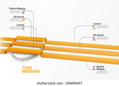 Parallel Orange Lines for Your Abstract Timeline Page