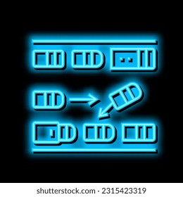 parallel parking neon light sign vector. parallel parking illustration