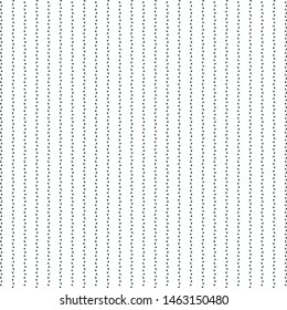 Parallel rows with small holes on a white support. Dotted striped background. Paper. Vector illustration.