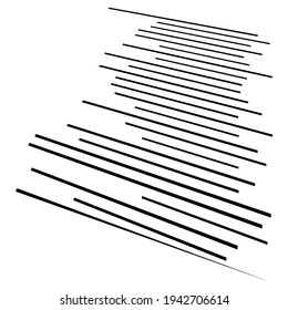 Parallel straight lines, stripes in 3d perspective