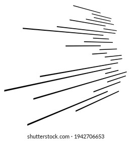 Parallel straight lines, stripes in 3d perspective