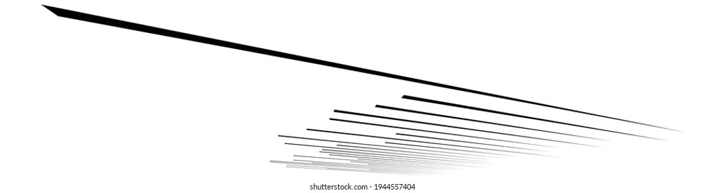 Parallel straight lines, stripes in 3d perspective