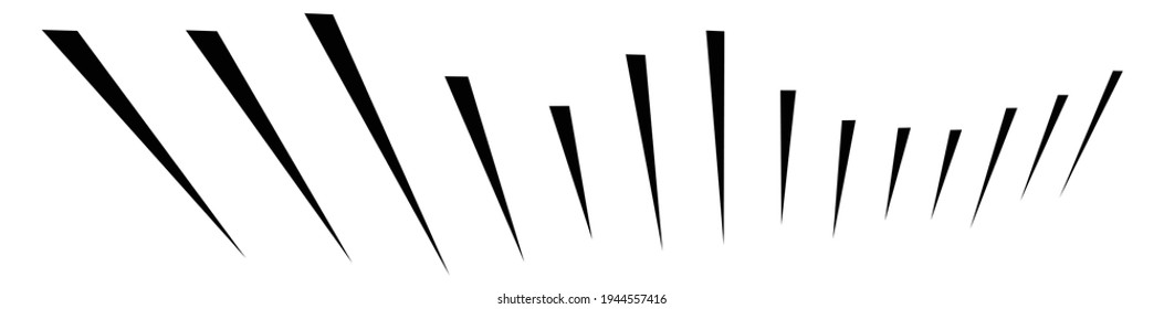 Parallel straight lines, stripes in 3d perspective