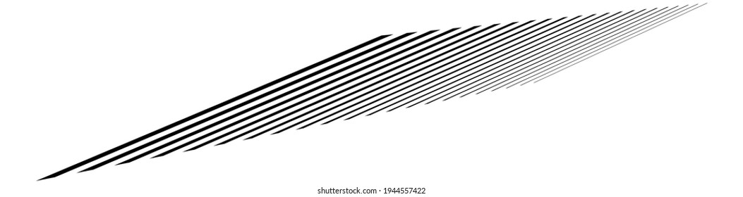 Parallel straight lines, stripes in 3d perspective