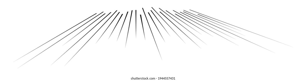 Parallel straight lines, stripes in 3d perspective
