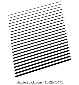 Parallel straight lines, stripes in perspective 3d