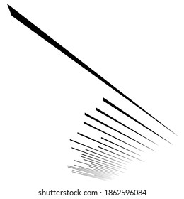 Parallel straight lines, stripes in perspective 3d