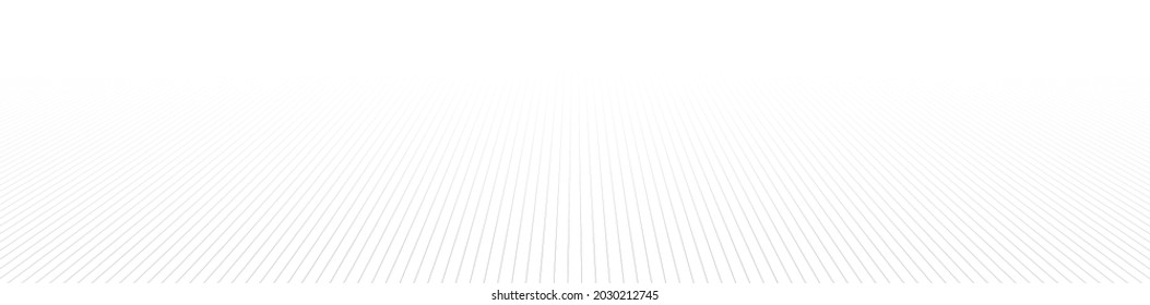 Parallel straight lines, stripes in perspective 3d
