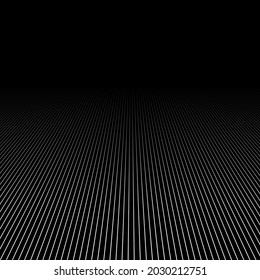 Parallel straight lines, stripes in perspective 3d