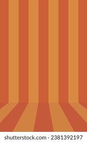  Parallel stripes going around the corner. For installation of product or text. Vector illustration