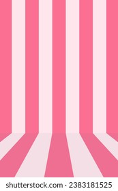Parallel stripes going around the corner. For installation of product or text. Vector illustration