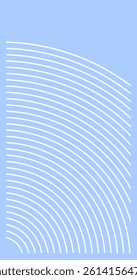 parallel stripes lines from a quarter of Circle on blue purple background for design element
