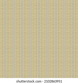 Parallel strips, decorated with miniature elements and separated from each other by textured spaces. Striped ornament in shades of brown, beige and white.