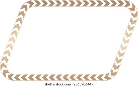 Parallelogram Frame Arrows symbol Gold picture frame luxury golden frame gold border Golden vector royals border framework decoration decorative element isolated background greeting banner