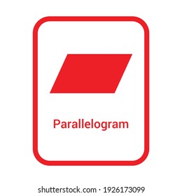 forma geométrica paralelogramo para preescolares