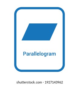 parallelogram geometric shape for preschoolers